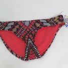 Becca by Rebecca Virtue Womens Black Printed Tab Side Swim Bikini Bottom Small