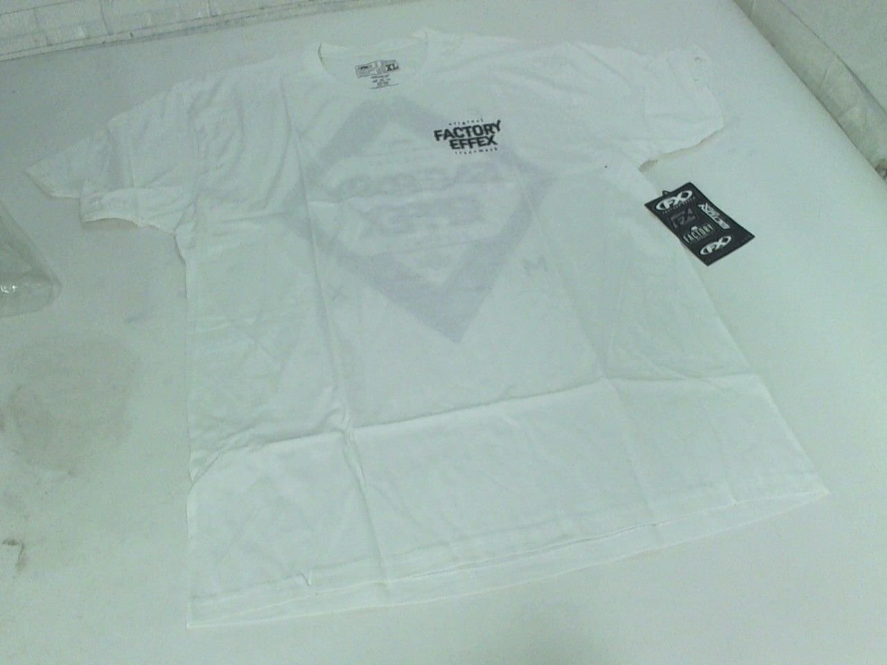 Factory Effect Crestline Graphic T-Shirt Tee White Motorcross MX GP Motorcycle