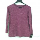 Style&co. Womens Long Sleeve Sweatshirt Style Stretch Top Magenta Blossom XL