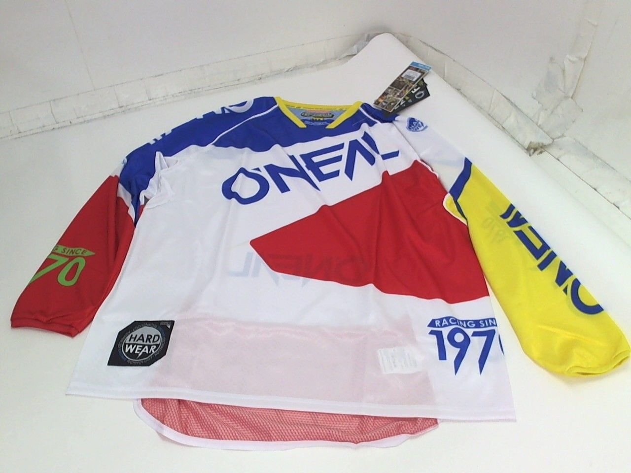 Oneal Racing Hardware Flow Graphic Motorcross Jersey MX Dirt BIke Blue & Red XL