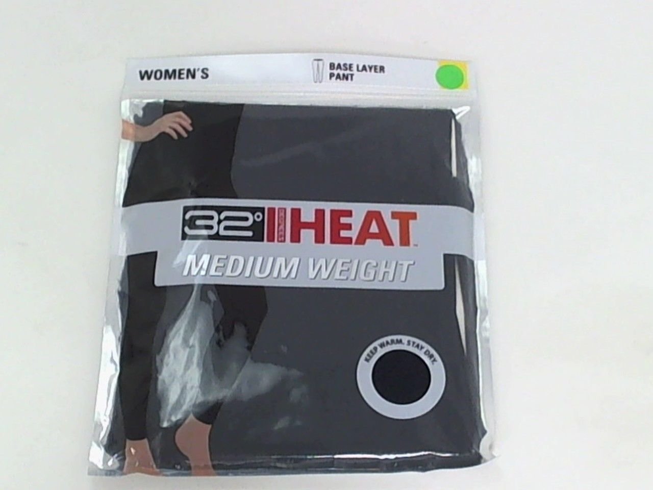 32 Degrees Heat Womens Medium Weight Base Layer Pant Black Size Med