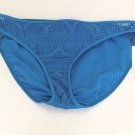 Kenneth Cole Reaction Womens Blue Hawaii Crochet Swim Bottom Separates Medium