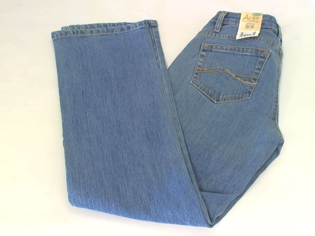 Wrangler Womens Aura Stretch Jeans Short Rise Size 00 Tall Length 00P (24X32)