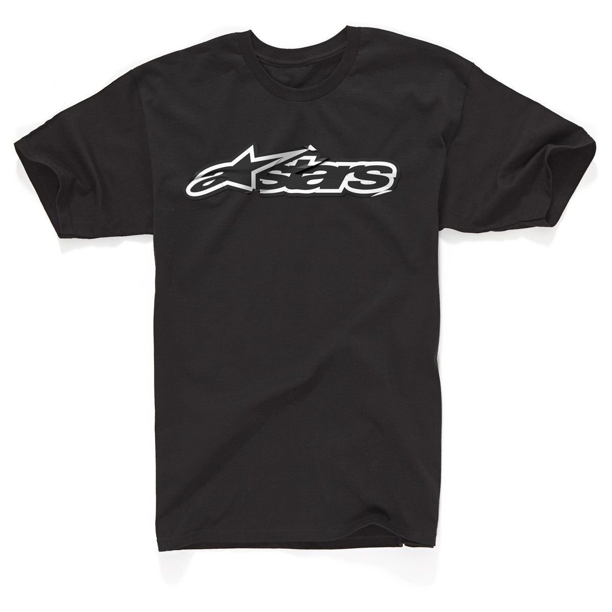 New AlpineStars Decal Classic Logo Tee Size Large Black Short Sleeve T-Shirt