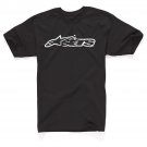 New AlpineStars Decal Classic Logo Tee Size Large Black Short Sleeve T-Shirt