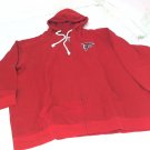 NFL Team Apparel Atlanta Falcons Womens Full Zip Fleece Hoody Hoodie Red 2X