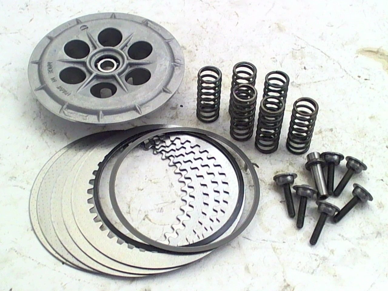 Suzuki DRZ KLX 400 OEM Clutch Pressure Plate springs steels Wave Washer