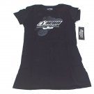 Icon Womens Stant Up T-Shirt Casual Tee Black Size Medium