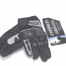 Cortech Accelerator 3 Mens Leather Street Motorcycle Gloves Black & Silver Large