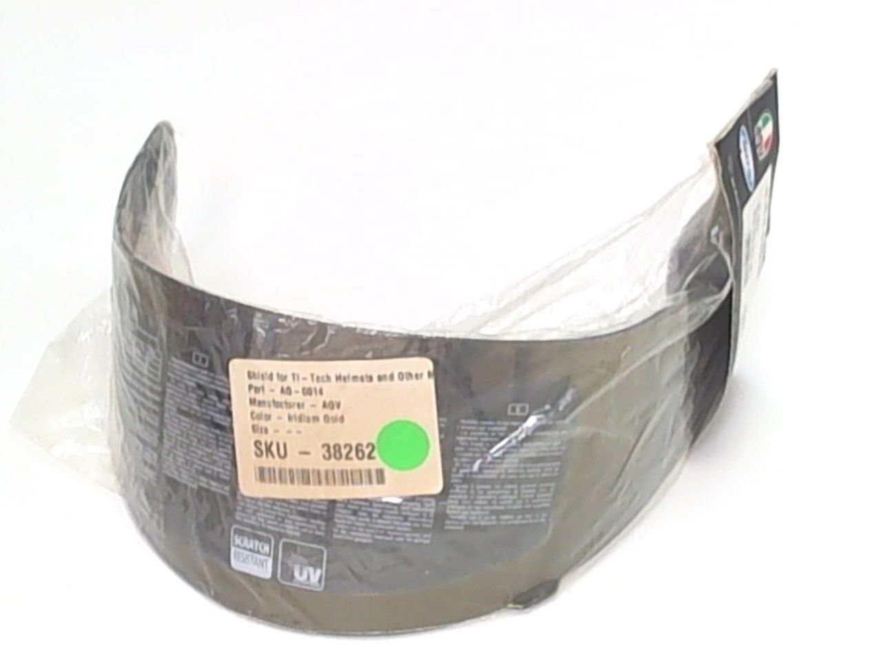 AGV Helmets Anti Scratch Iridium Gold Face Shield AG-0014 GT Ti Tech XR-2 Q3 S4