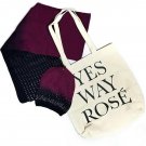 Rampage Hombre Winter Gift Set Beanie Hat Scarf & Tote Bag Purple Black One Size