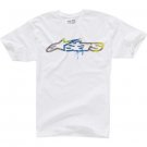 New AlpineStars Destined Classic Fit Tee Size Medium White Short Sleeve T-Shirt