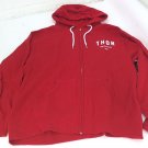 Thor Motorcross Youth Shop Zip up Hoodie MX Sweatshirt Moto Hoody Red Medium