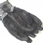Speed & Strength Womens XL Black Motorcycle Gloves Leather Textile Cat Outa Hell