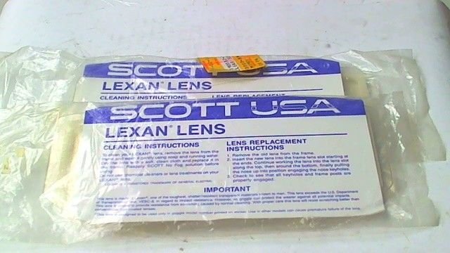 Scott USA Adult Clear Goggle Replacement Lexan Dual Lens Model 189 199 NOS