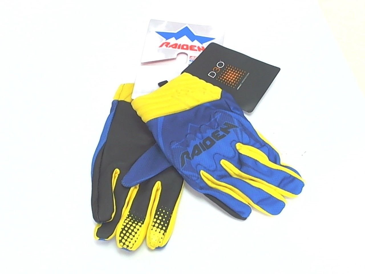 Icon Raiden Arakis Motorcycle Gloves Blue Size 2XL