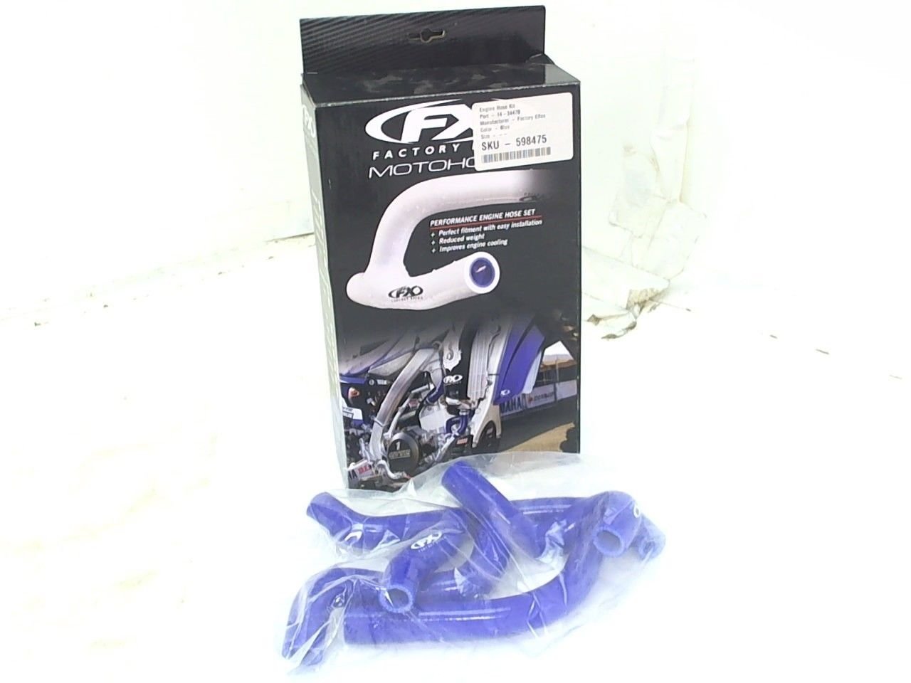 Factory Effex Blue Silicone Standard Engine Hose Kit Suzuki 2015 - 2017 RMZ 450