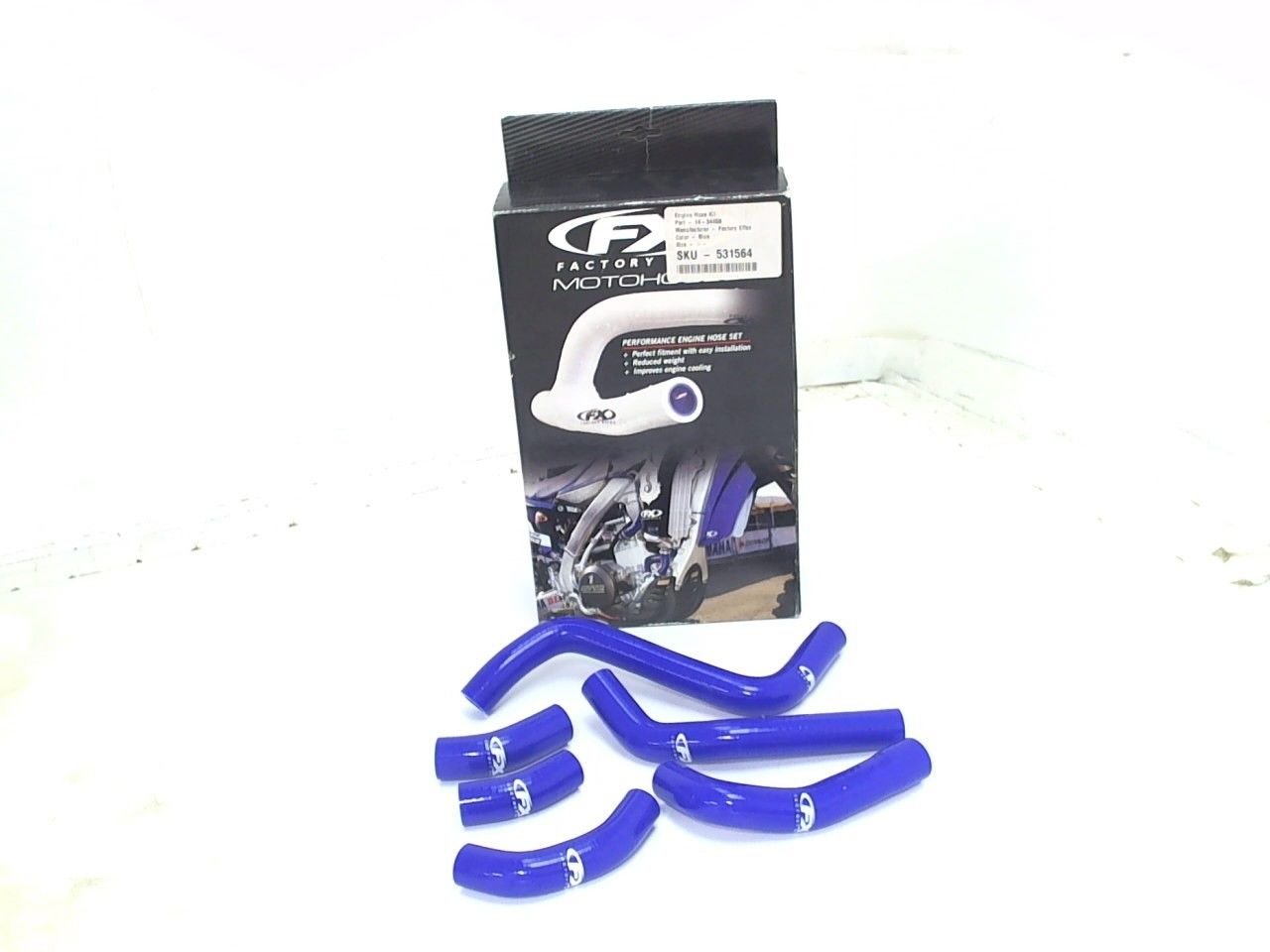 Factory Effex FX Blue Silicone Standard Radiator Hose Kit 13-17 Suzuki RMZ250