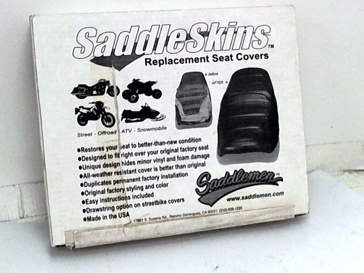 Saddlemen Black ATV Seat Cover Suzuki Quadsport 80 Quadrunner 250 Kawasaki KFX80