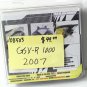 Shock Racing Undertail Plate Kit Fender Eliminator Suzuki 2007 GSX-R1000