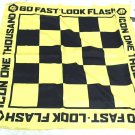 NEW Icon 1000 Collection 30" Hiway Hanky Satin Scarf Bandanna Yellow Black