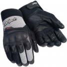 Cortech HDX 3 Mens Textile Motorcycle Gloves Black/Silver Size Medium