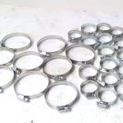 Lot of #20 and #44 IDEAL Stainless Steel Clamps