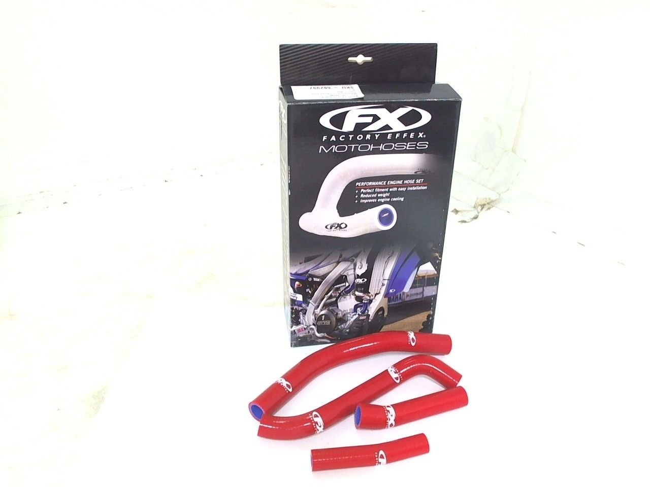 Factory Effex FX Red Silicone Standard Radiator Hose Kit 2014 Yamaha YZF 250
