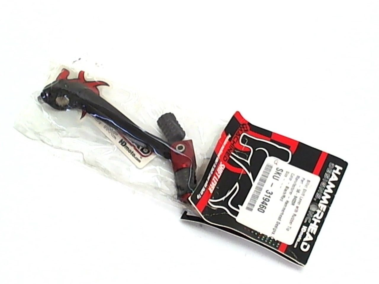 Hammerhead Billet Shift Lever w/rubber tip Black/Red 56-9403R for Honda CRF250R