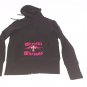 Throttle Threads Womens Angelic Zip Up Hoodie Black Size Large