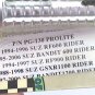 Pro-Tek Prolite Motorcycle Footpegs PG-130C Chrome for Suzuki