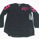 Fox Racing Youth X-Large Girls Blackout MX Motocross Off-Road Jersey Black Pink