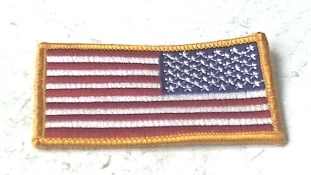 USA US PATRIOTIC AMERICAN FLAG EMBROIDERED MOTORCYCLE BIKER VEST JACKET PATCH