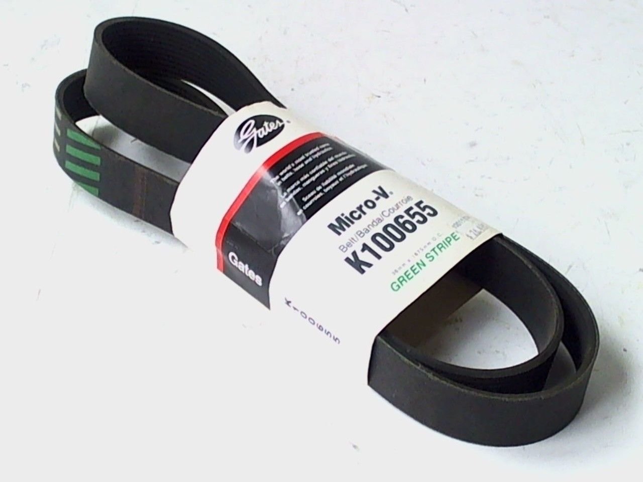 Gates K1000655 Micro-V Serpentine Belt Green Stripe 36mm x 1675mm OC