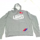00% MX Motocross Syndicate Mens Zip Up Sweatshirt Jacket Hoody Hoodies Grey SM