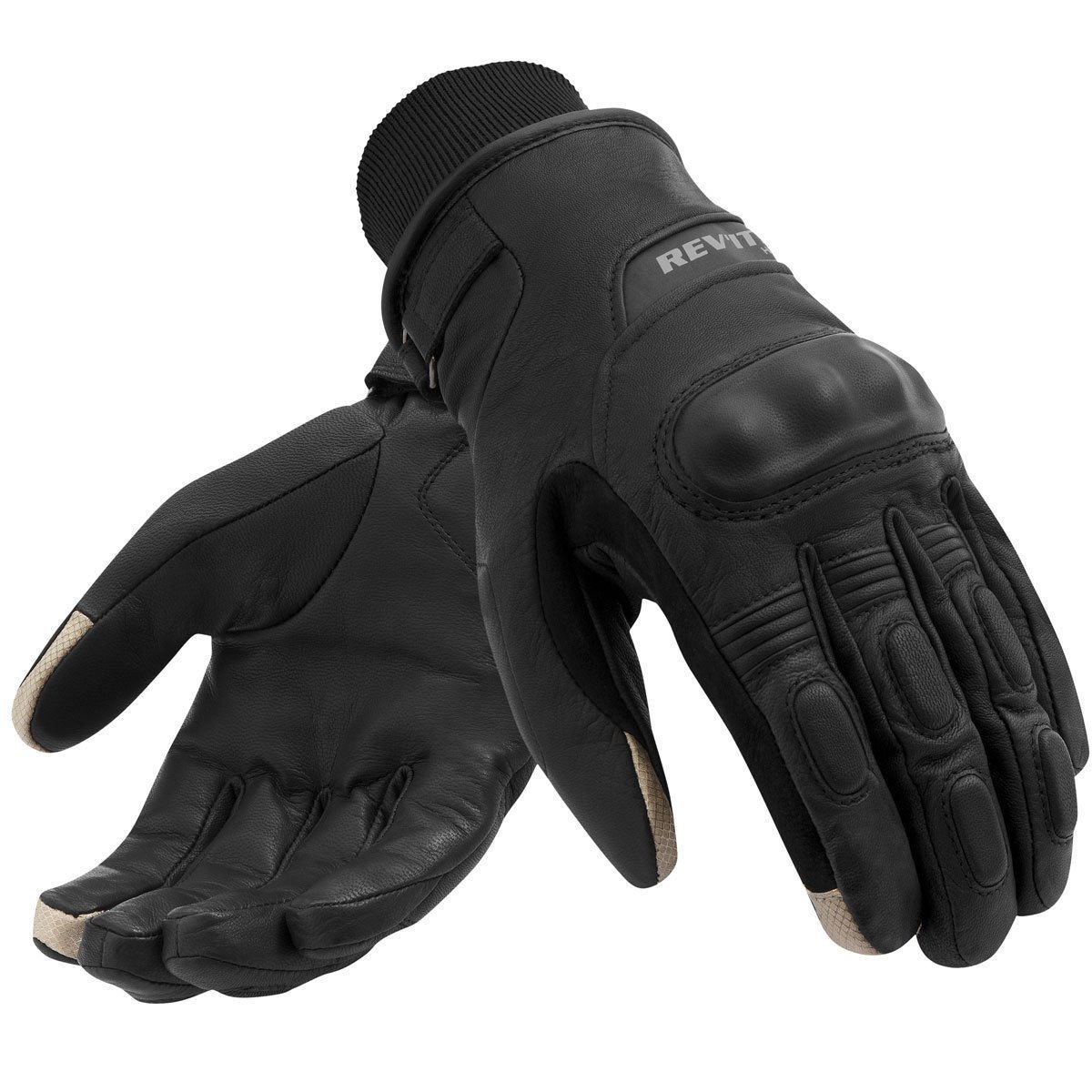 Revit Boxxer H2o Mens Black Leather Motorcycle Gloves Size 3XL