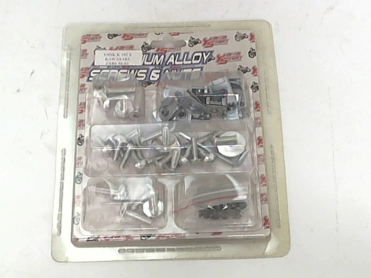 Yana Shiki Silver Aluminum Alloy Fairing Bolt Kit for 9802 Kawasaki