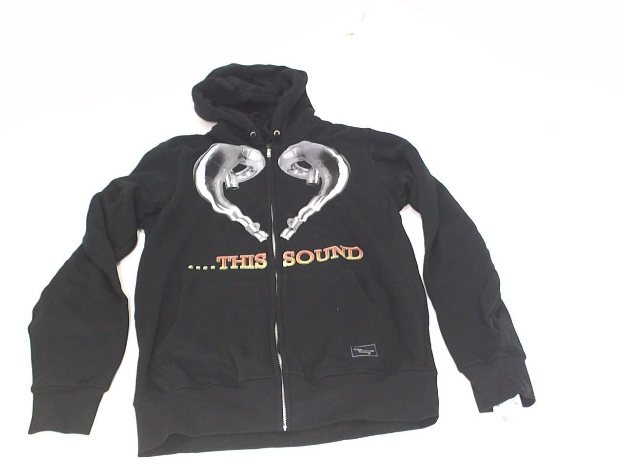 FMF Racing Love This Sound Zip Up Hoodie Hoody Sweatshirt Motocross MX Black Sm