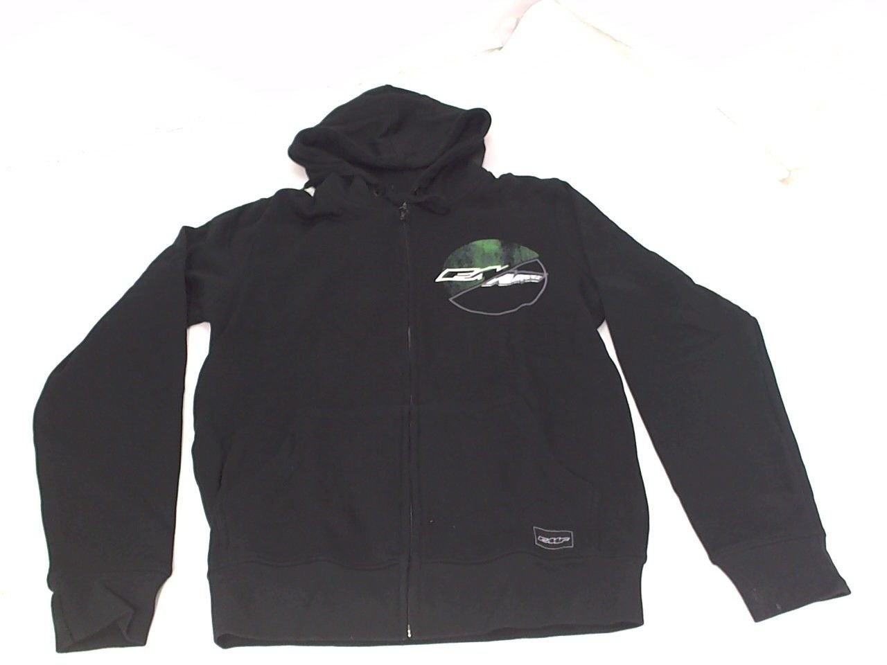 FMF Racing Mens Half Moon Zip Up Hoodie Hoody Sweatshirt Motocross MX Black SM