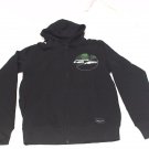 FMF Racing Mens Half Moon Zip Up Hoodie Hoody Sweatshirt Motocross MX Black SM