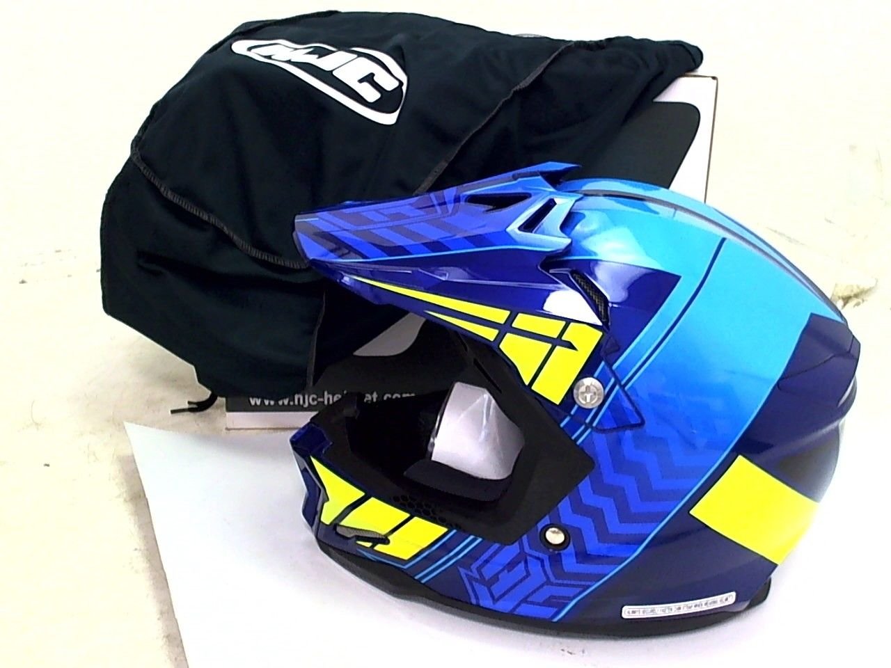 HJC CL-X7 Cross-Up MC2H Blue & Yellow MX Motocross Offroad Motorcycle Helmet S