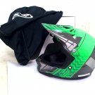 HJC CL-X7 Cross-Up MC4 Silver & Green MX Motocross Offroad Motorcycle Helmet S