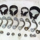 Kawasaki Exhaust Head Pipe Clamps OEM 1986-2003 2000 Voyager XII ZG1200 Flanges