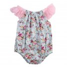 Newborn Baby Girls Floral Romper Bodysuit Jumpsuit