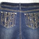 REVOLUTION by REVOLT Jean Denim Shorts Bermuda Girls Size 12 Bling