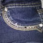 REVOLUTION by REVOLT Jean Denim Shorts Bermuda Girls Size 12 Bling