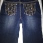 REVOLUTION by REVOLT Jean Denim Shorts Bermuda Girls Size 12 Bling