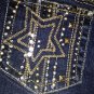 REVOLUTION by REVOLT Jean Denim Shorts Bermuda Girls Size 12 Bling