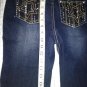 REVOLUTION by REVOLT Jean Denim Shorts Bermuda Girls Size 12 Bling