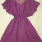 MIMI CHICA Nordstrom Womens Sz M sheer bright purple Dress/swimsuit coverup